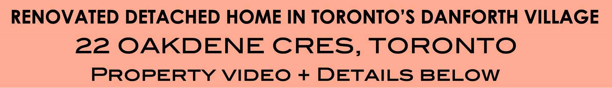 renovated detached home in danforth village